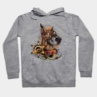 Doberman Dog Police Hoodie